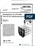 Development of A Portable C Test Kit For Field-Screening Paints