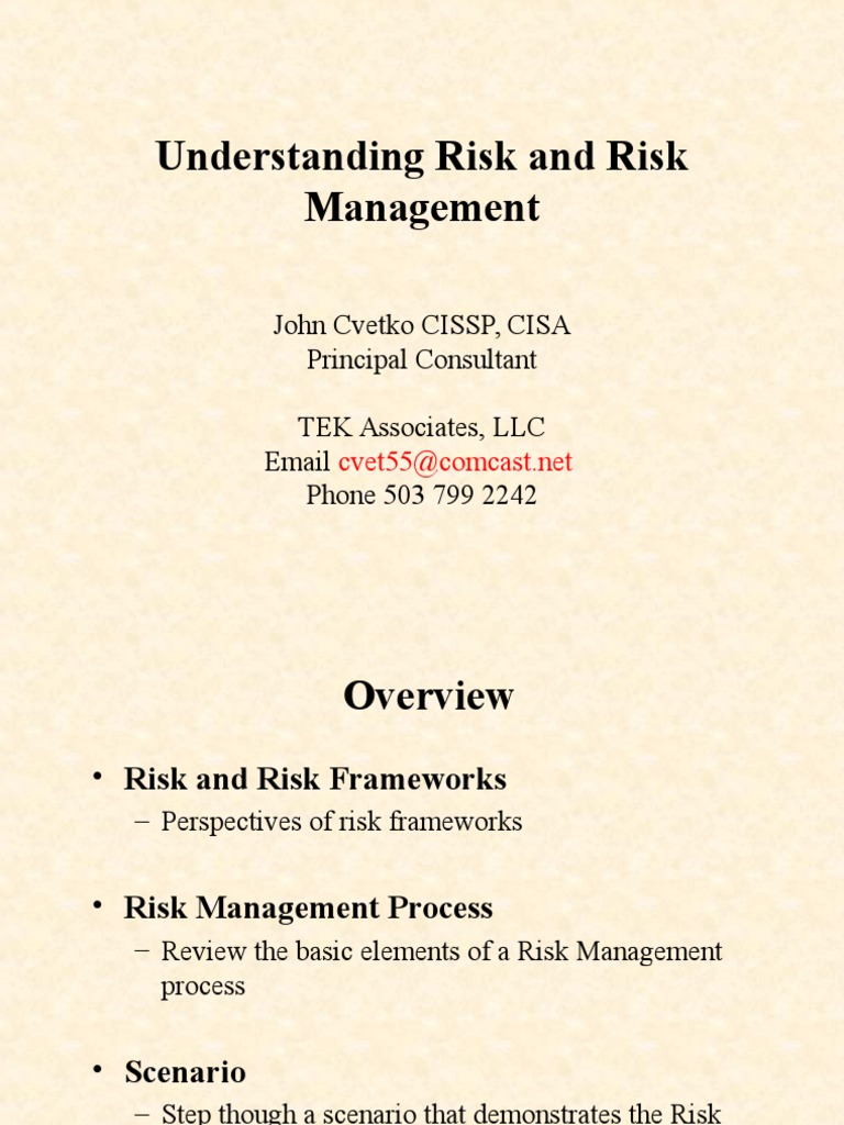 Understanding Risk and Risk Management | PDF | Risk Management | Risk