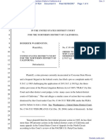 Washington v. United States District Court, Northern District of California Et Al - Document No. 3