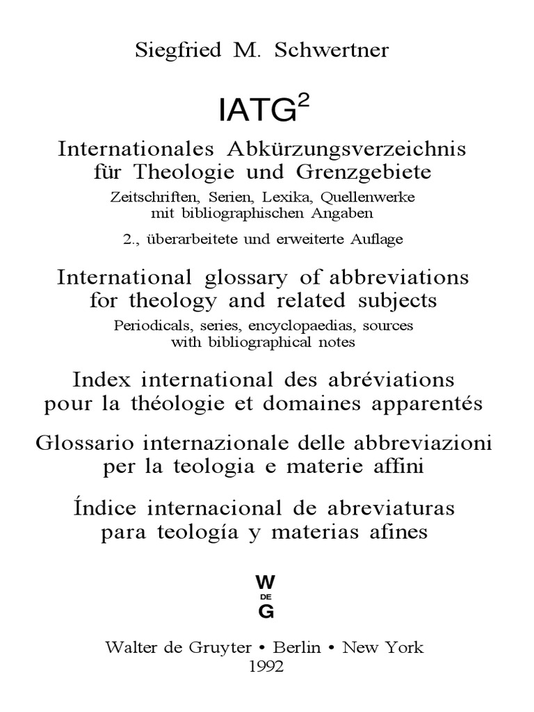 Iatg Abbreviazioni New King James Version Religious Texts