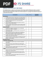 SME Finance - Diagnostic Checklist