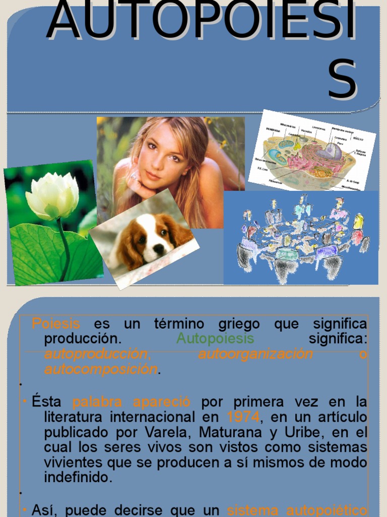 AUTOPOIESIS | PDF | Organismos | Science