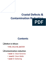 Crystal Defects & Contamination Reduction Techniques