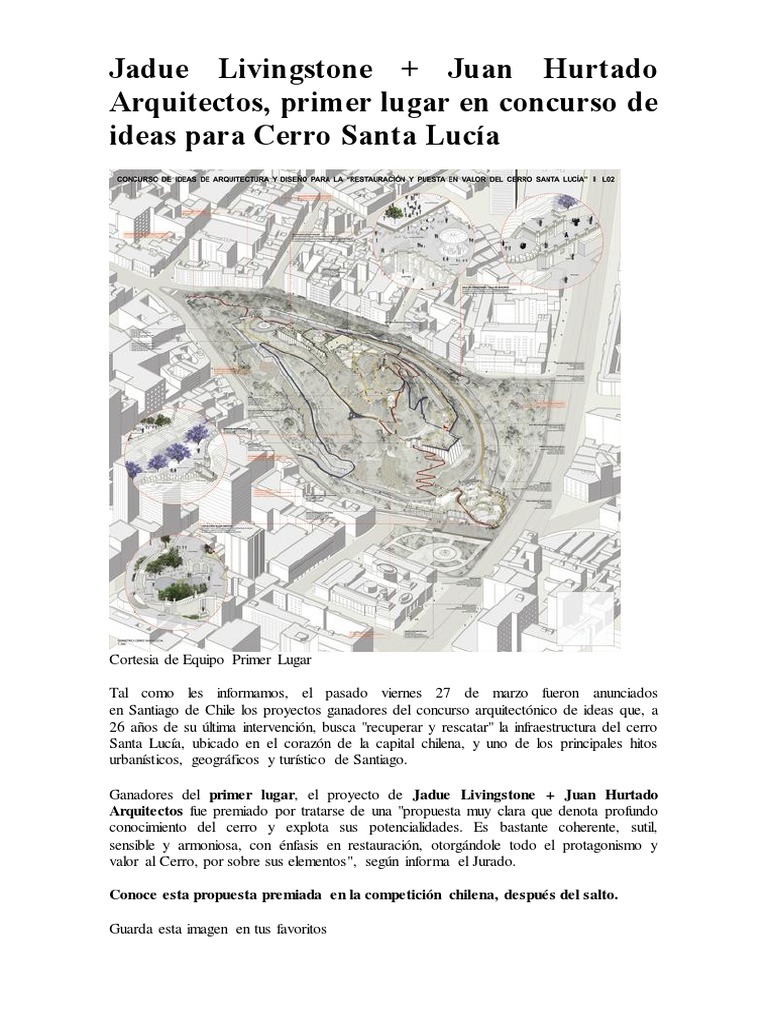 Arquitectura Diseño y Restauracion Del Cerro  Santiago 