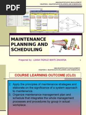 Chapter 4 Maintenance Planning And Scheduling Full Chapter New Scheduling Production Processes Scheduling Puting