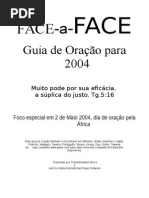 Face a Face - Guia de Oração