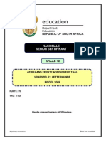 Afrikaans FAL P2 Exemplar 2009