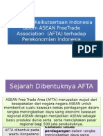 Pengaruh Keikutsertaan Indonesia Dalam ASEAN Free Trade Association