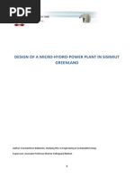 Design of A Micro-Hydro-Power Plant in Sisimiut PDF