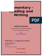 Reading and Writing Practice For Elementary Level
