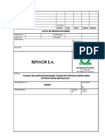 Especificación Técnica de Estructuras Metálicas