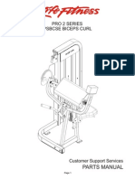 Pro 2 Series Psbcse Biceps Curl: Parts Manual