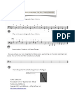 Cello Open Strings Exercises