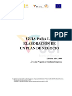 Guía para La Elaboración de Un Plan de Negocio