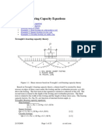 Bearing Capacity Equations