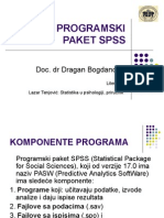 2 Uvod u Koriscenje Programskog Paketa SPSS