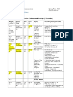 Outline For Culture and Society (7.5 Credits) : Clare - Lindstrom@hlk - Hj.se