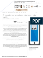 11 Consejos Que Te Ayudaran A Leer Mas y Mas Rapido PDF