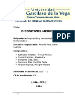 Legislacion Dispositivos Medicos Monografia
