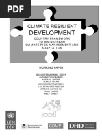 Climate Resilient Development Country Framework To Mainstream Climate Risk Management and Adaptation - 2006