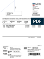 Student invoice and statement for $12,852 fees