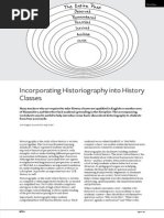 incorporating historiography into history classes