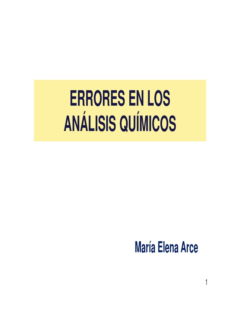 Errores en Los Análisis Químicos Medición Distribución normal Prueba gratuita de 30 días