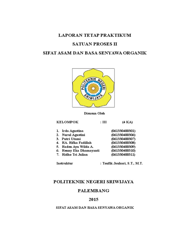 Sifat Asam Dan Basa Senyawa Organik