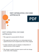 Net Operating Income Approach