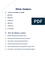 Whole Numbers