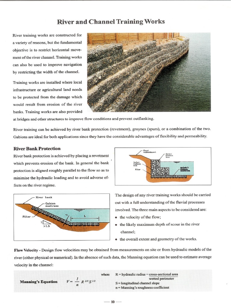 River Training Works and Design Methods | PDF | River | Continuum Mechanics