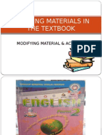 Adapting Materials in The Textbook