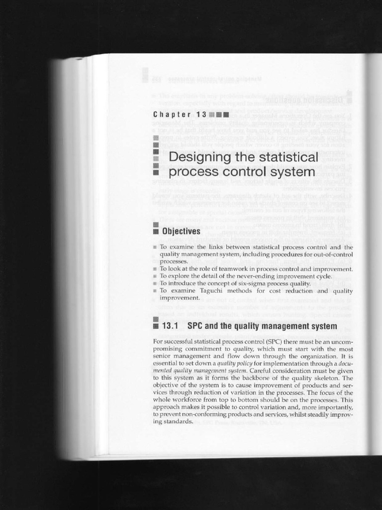 Designing The Statistical Process Control System PDF
