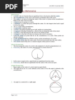 Circle Geometry Notes