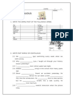 Simple Past Past Continuous Exam