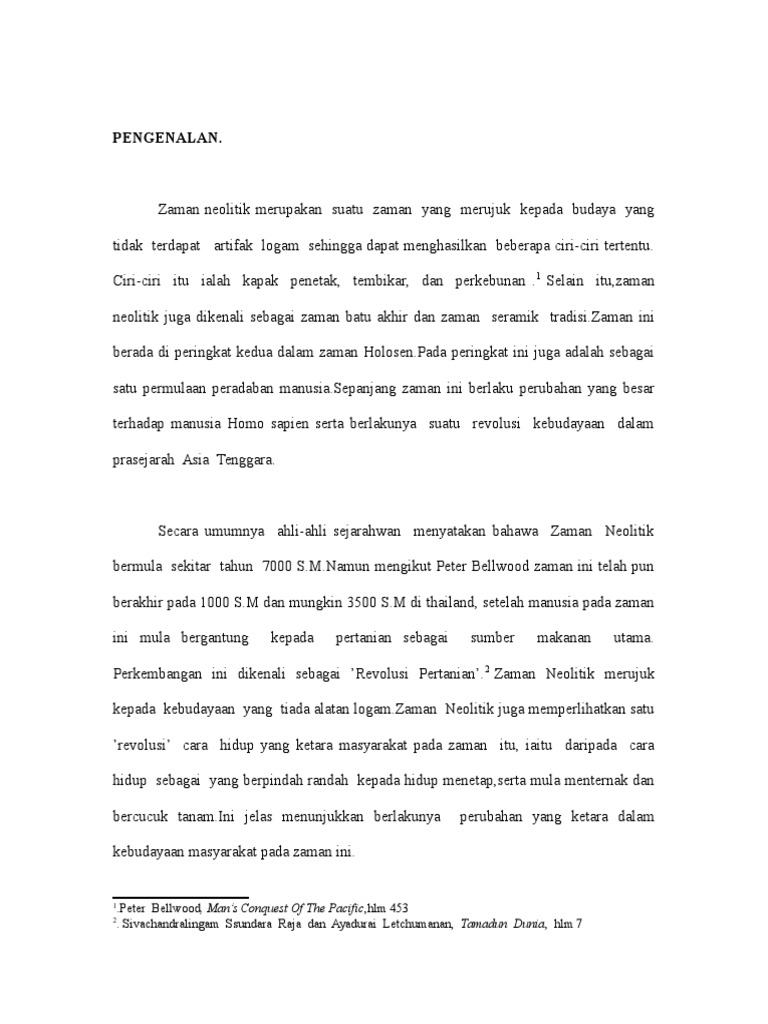 Zaman Neolitik Pdf