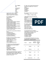 Lista de Exercícios 1º Anos Química