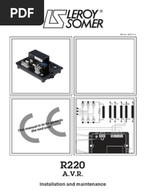 R 220 Avr Pdf Voltage Components