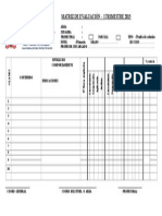 Matriz de Evalucion Trimestral I Trimestre 2015 en Blanco