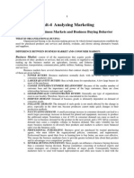 Unit-4 Analyzing Marketing: Analyzing Business Markets and Business Buying Behavior