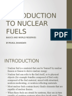 Introduction To Nuclear Fuels