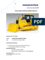 Cotozación Tractor de Oruga Modelo D65EX - 16 - Cliente - ASOCIACIÓN ACCIDENTAL ÁRBOL - 11 - 06 - 14 - Ref. 177 PDF