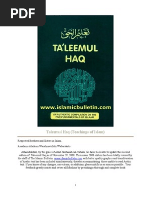Taleemul Haq Teachings Of Islam Prophets And Messengers In Islam Umar
