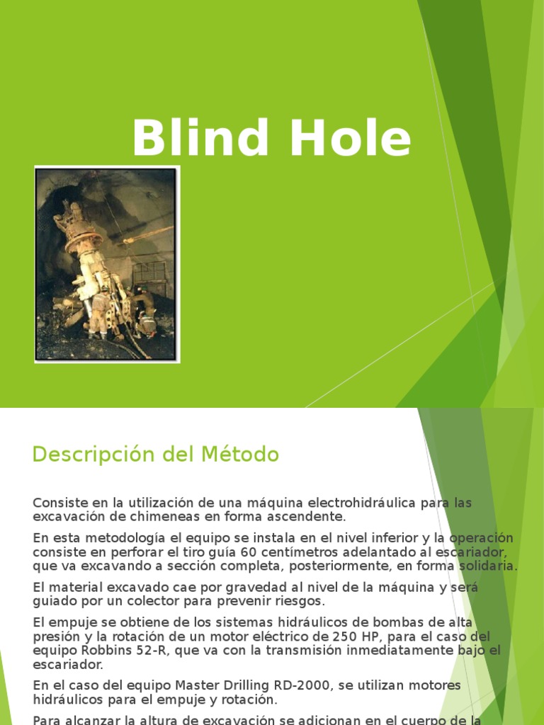 Blind Hole Definitivo Science Ingeniería