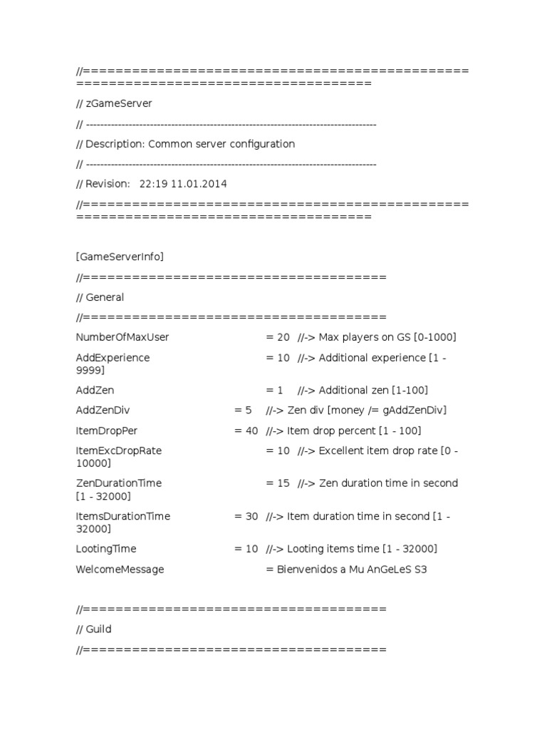 Common Server Configuration Guide | PDF | Multiplayer Video Games ...
