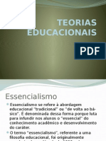 TEORIAS EDUCACIONAIS