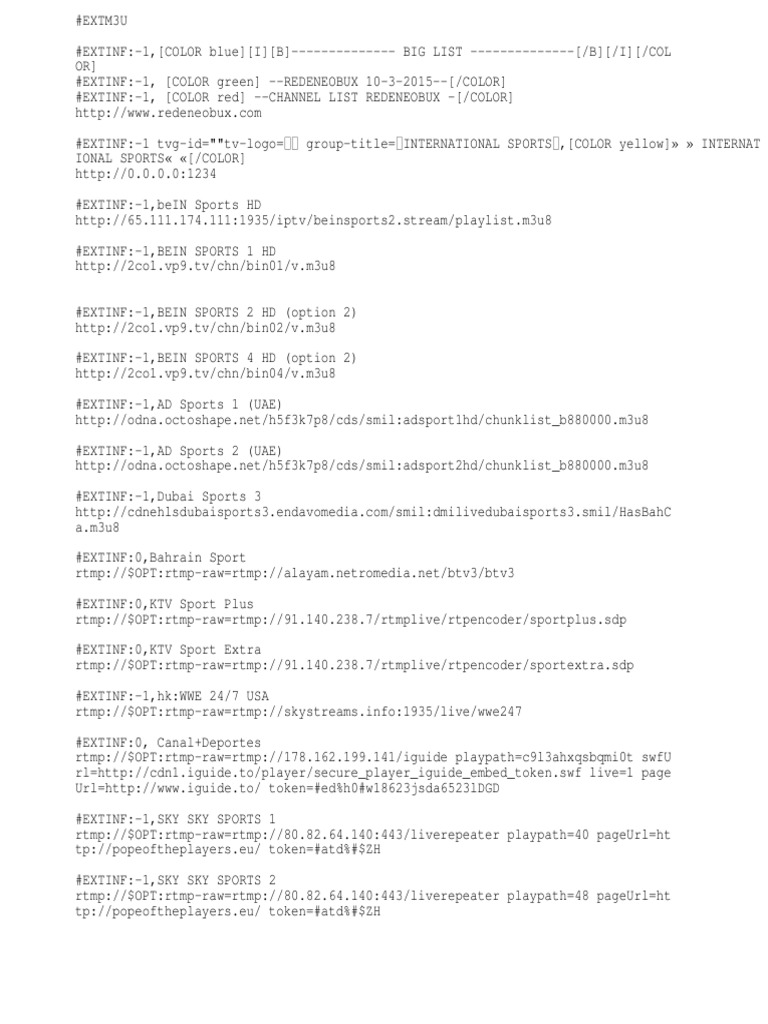Big List | PDF | Broadcasting | Television Network