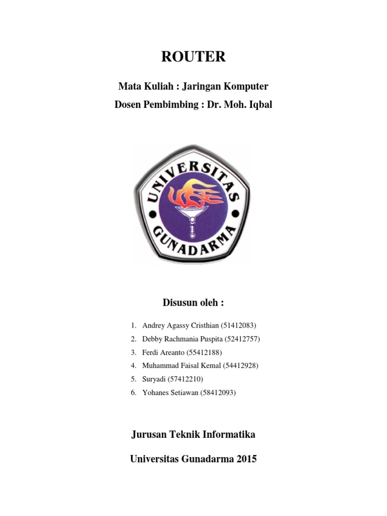 Makalah Router | PDF | Komputer | Teknologi & Rekayasa