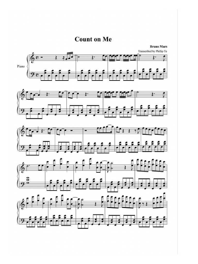 Count Me Piano Pdf