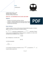 Laboratorio de Fisica Mov. Rec. Uniforme